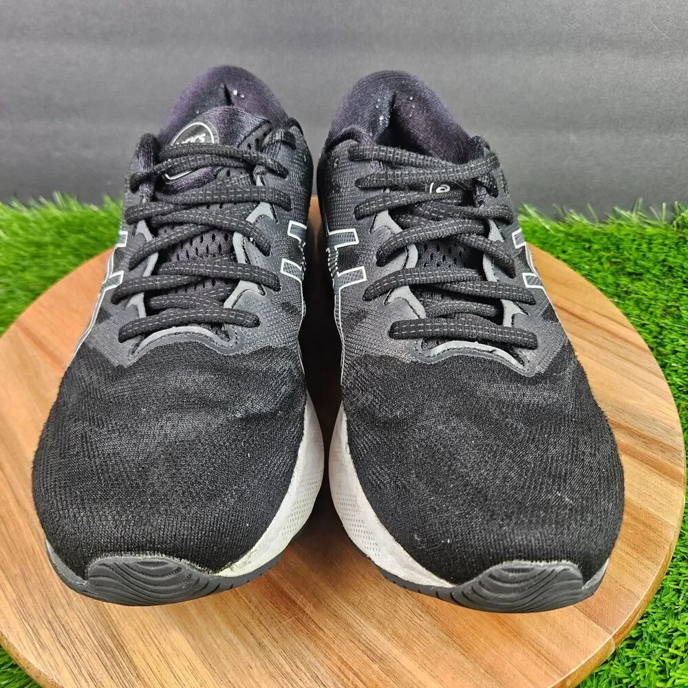 ASICS GEL-Nimbus 23 Shoes Mens Size 8.5 Black White Running Cushioned Sneakers
